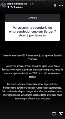 Stories Pablo Marçal