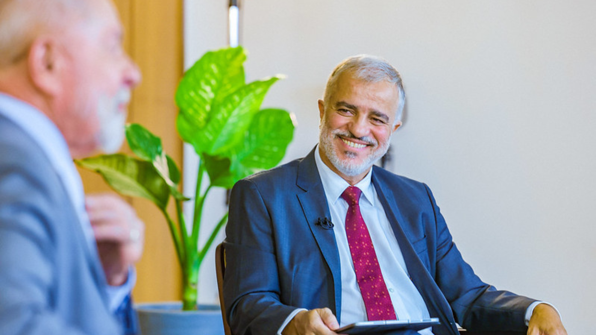 Presidente da República, Luiz Inácio Lula da Silva, concede entrevista ao jornalista Kennedy Alencar no Palácio do Planalto