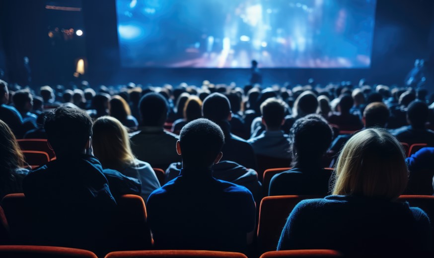 setor de serviços: foto de sala de cinema