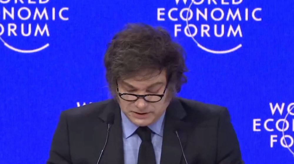 Javier Milei em Davos