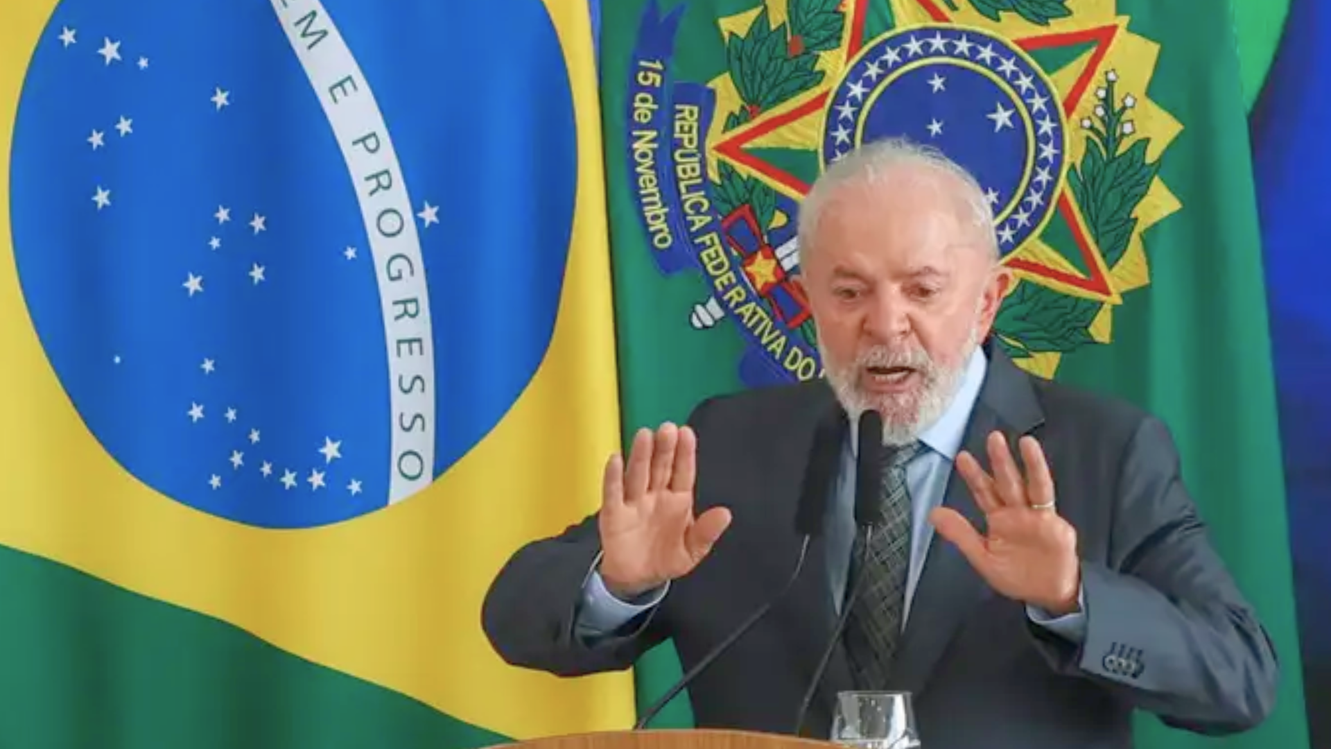 O presidente Luiz Inácio Lula da Silva, participa da cerimônia de lançamento do programa “Crédito do Trabalhador”