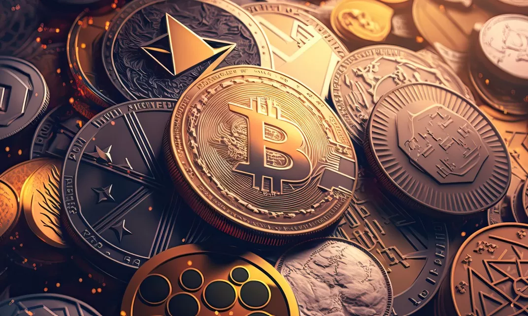 altcoins: imagem de criptomoedas