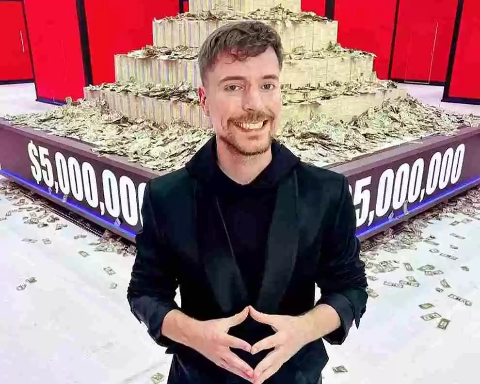 Imagem de Mr Beast que está no topo da lista dos maiores influenciadores do mundo