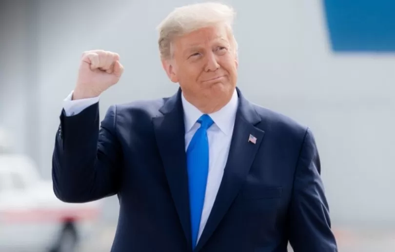 foto de Donald Trump: ligação entre EUA e China