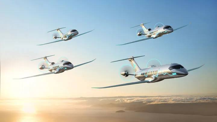 Aviões da Embraer (EMBR3) voam nos céus
