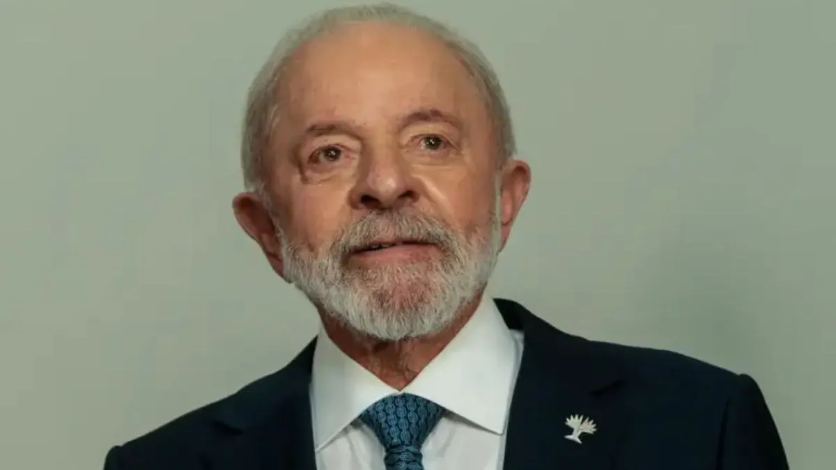 O presidente Luiz Inácio Lula da Silva, representando a corrida presidencial de 2026