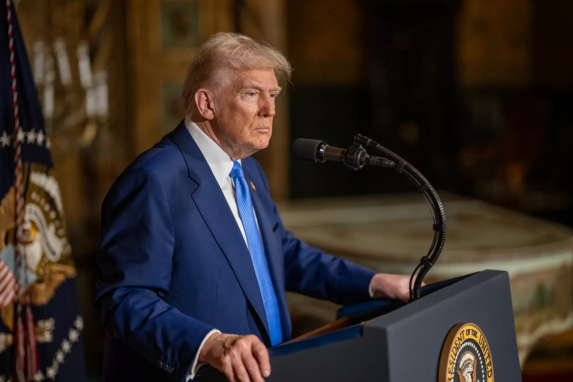 Trump fala ao público: tarifa sobre o Brasil se concretiza