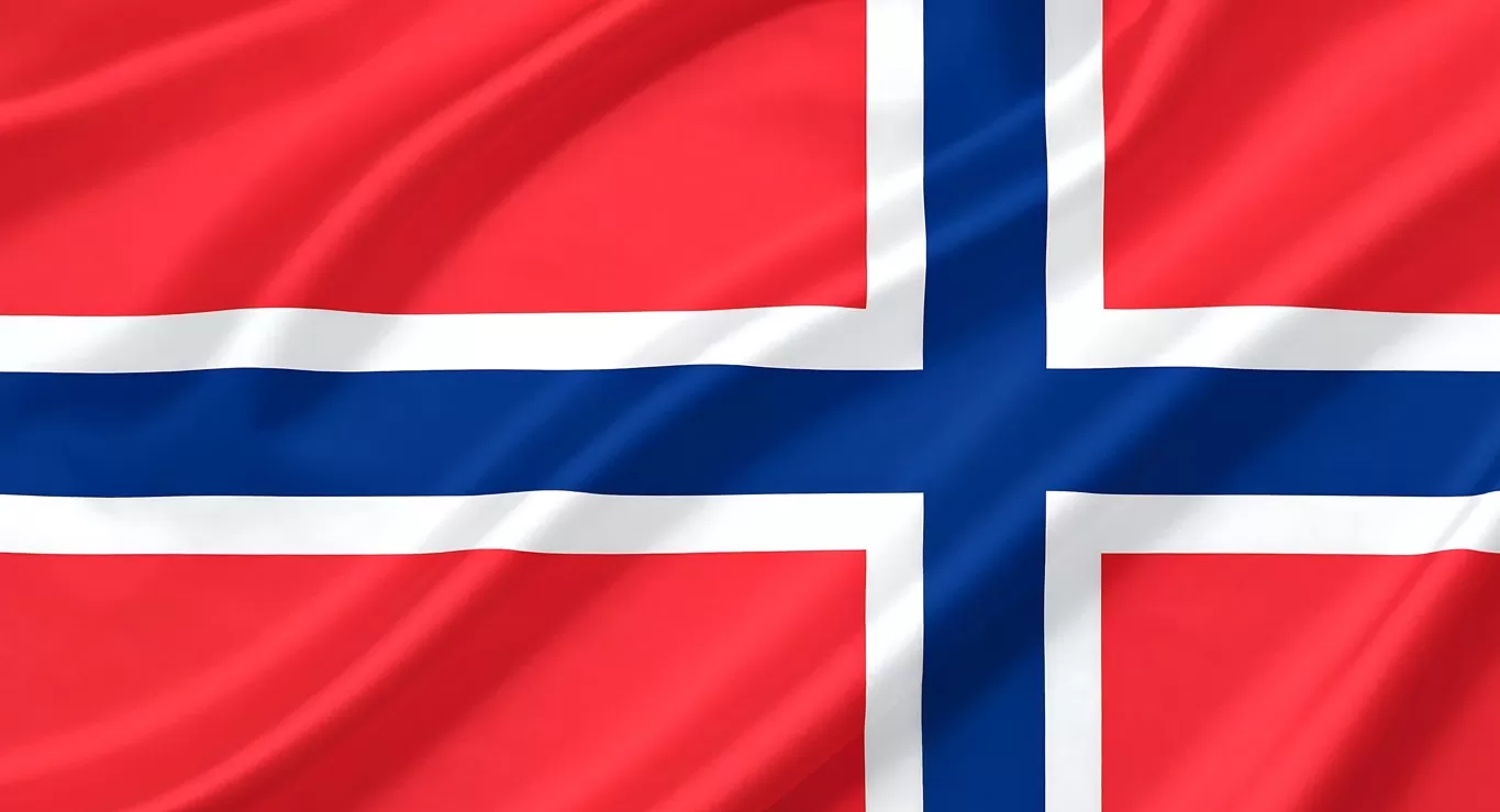 Fundo Soberano da Noruega investe em imóveis nos EUA: imagem de bandeira da Noruega