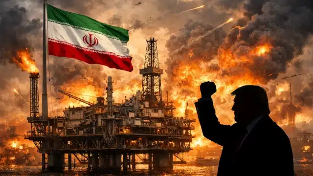 Imagem em alusão a guerra do Irã