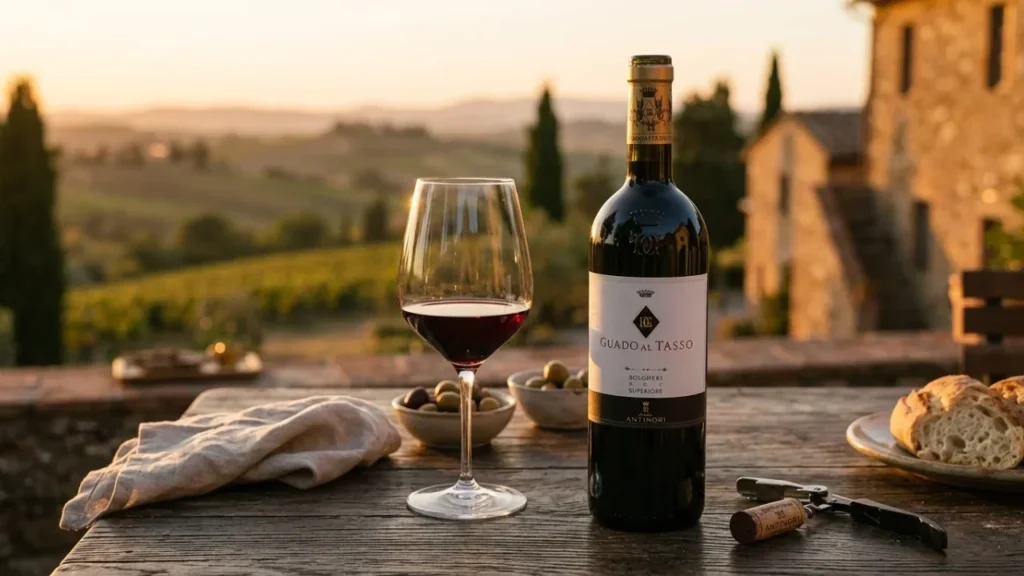 Guado al Tasso representa a produção da Antinori em Bolgheri, no litoral da Toscana.